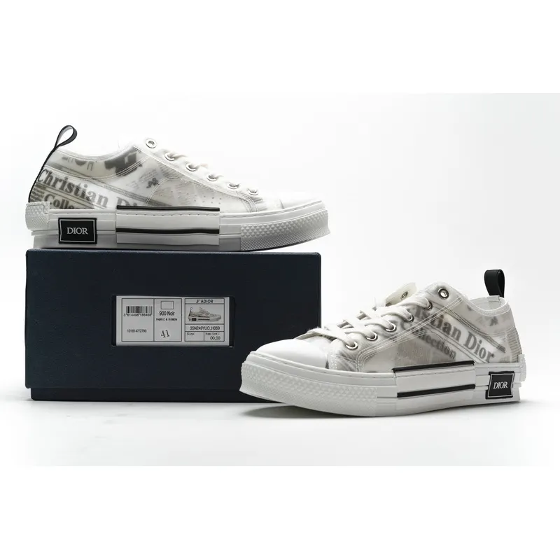 PK Dior B23 Low Top Daniel Asham Newspaper