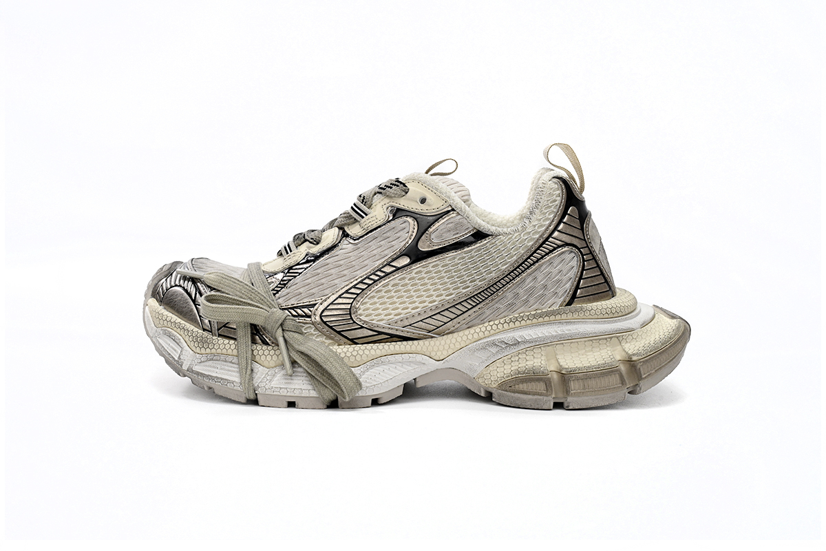  Perfectkicks Balenciaga 3-XL Black Gray White Gold, 734734 W3XL6 0185