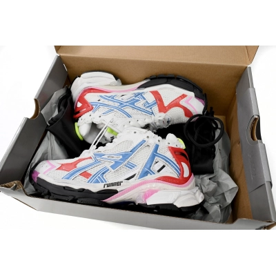 PK Balenciaga Runner White Blue Red, 677402 W3RB6 9645 02