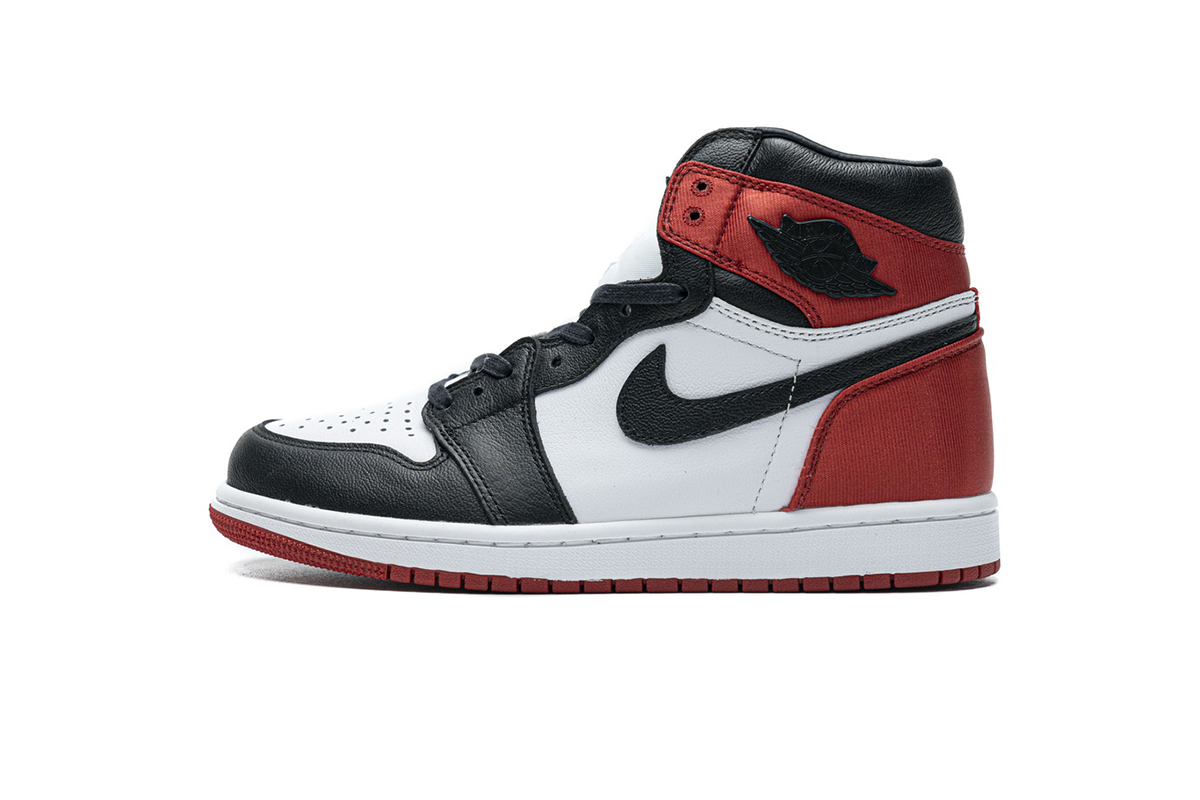 PK Jordan 1 Retro High Satin Black Toe (W), CD0461-016