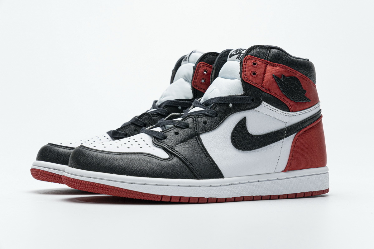 PK Jordan 1 Retro High Satin Black Toe (W), CD0461-016