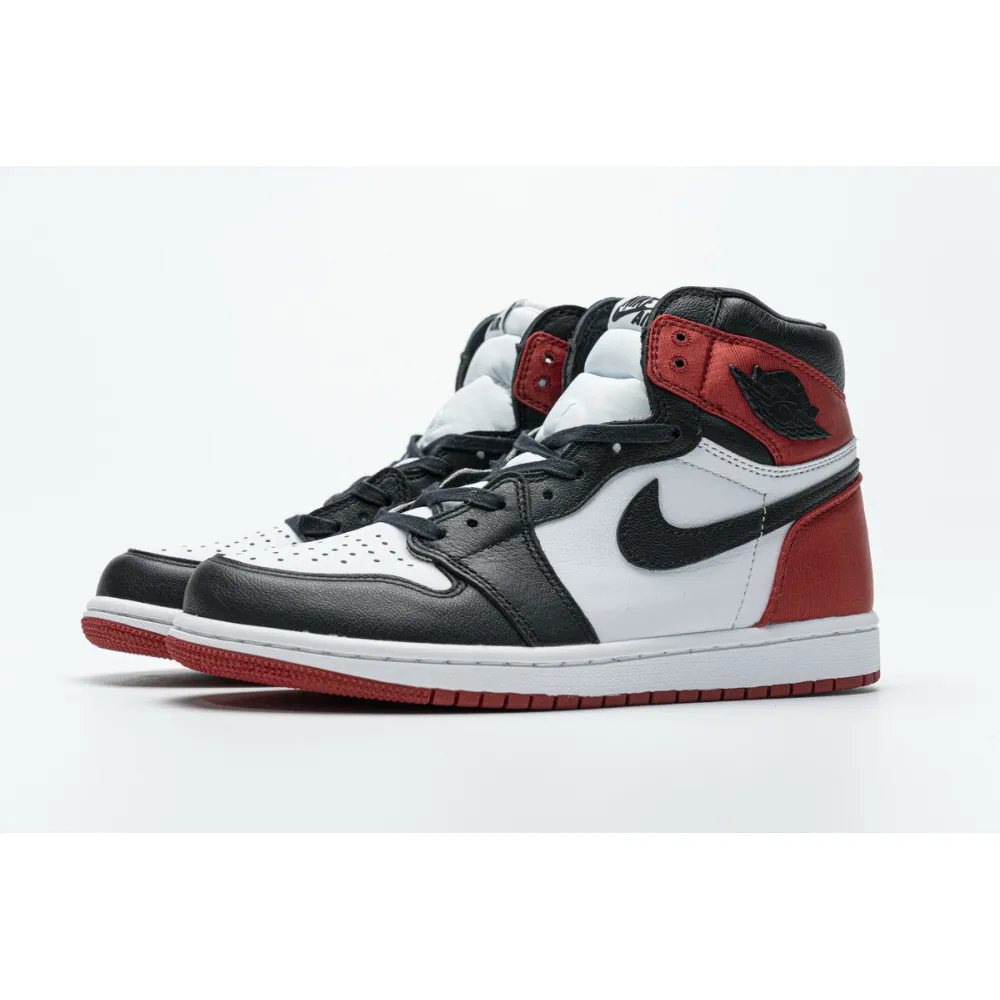 PK Jordan 1 Retro High Satin Black Toe (W), CD0461-016