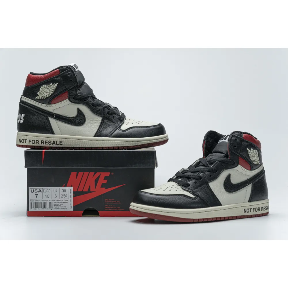 PK Jordan 1 Retro High "Not for Resale" Varsity Red, 861428-106