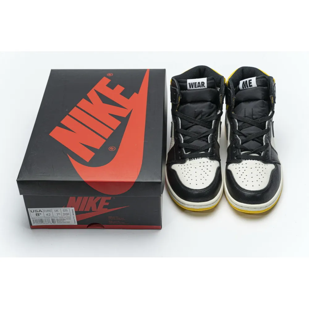 PK Jordan 1 Retro High "Not for Resale" Varsity Maize, 861428-107