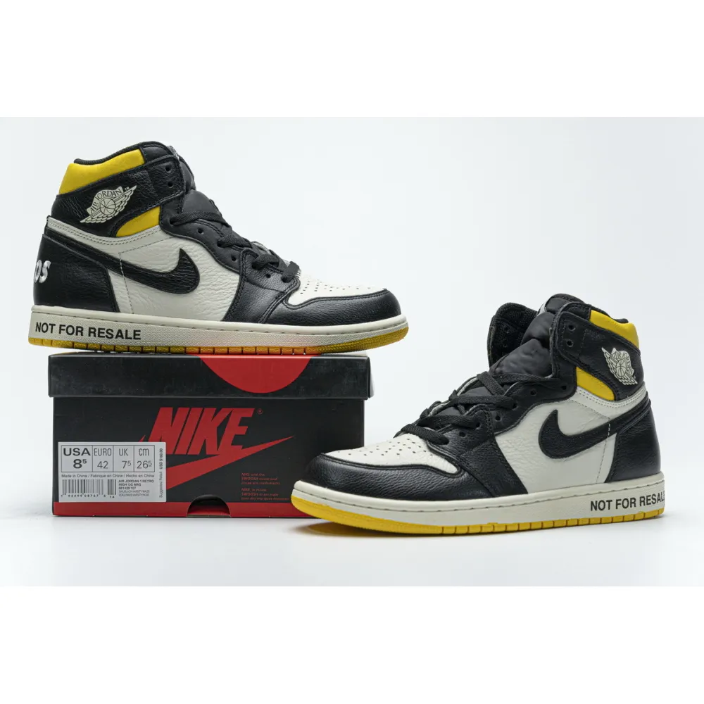 PK Jordan 1 Retro High "Not for Resale" Varsity Maize, 861428-107