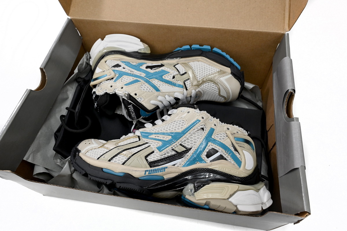  Perfectkicks Balenciaga Runner Beige Grey Blue, 677402 W5RH6 0312