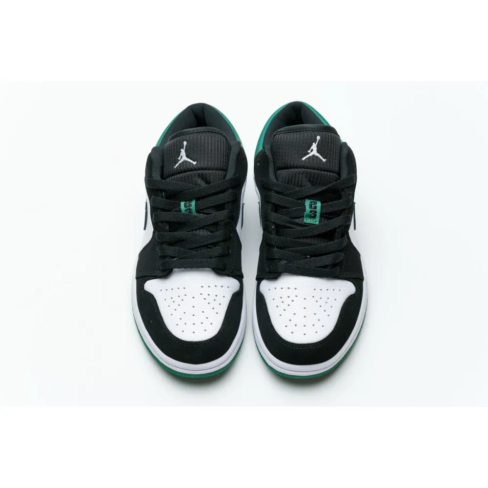 PK Jordan 1 Low White Black Mystic Green, 553558-113