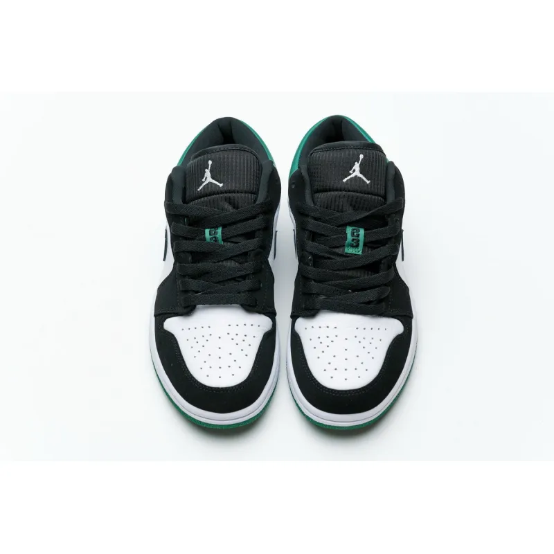 PK Jordan 1 Low White Black Mystic Green, 553558-113