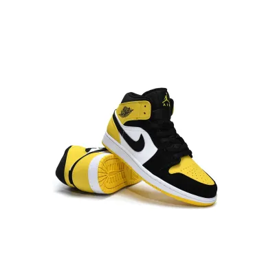 H12 Jordan 1 Mid Yellow Toe Black, 852542-071 02