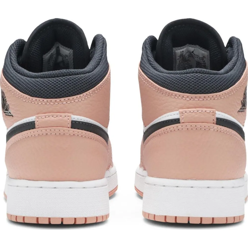 H12 Jordan 1 Mid Pink Quartz (GS), 555112-603