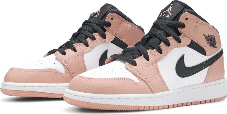 H12 Jordan 1 Mid Pink Quartz (GS), 555112-603