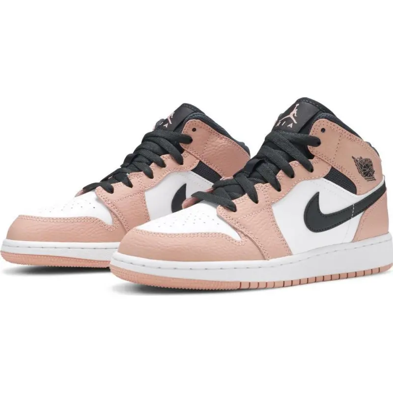H12 Jordan 1 Mid Pink Quartz (GS), 555112-603