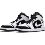 H12 Jordan 1 Mid White Black, 554724-113