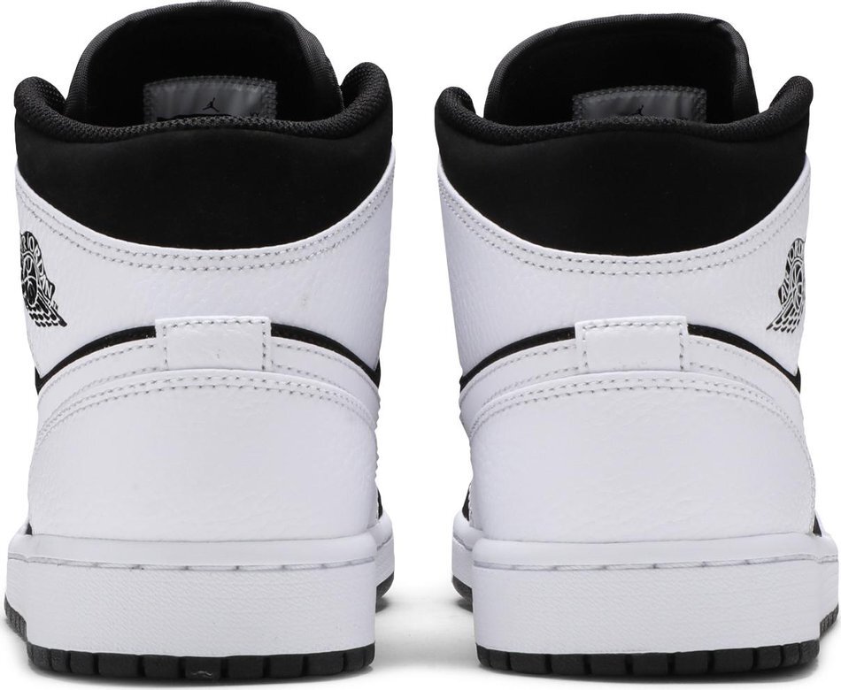 H12 Jordan 1 Mid White Black, 554724-113