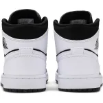 H12 Jordan 1 Mid White Black, 554724-113