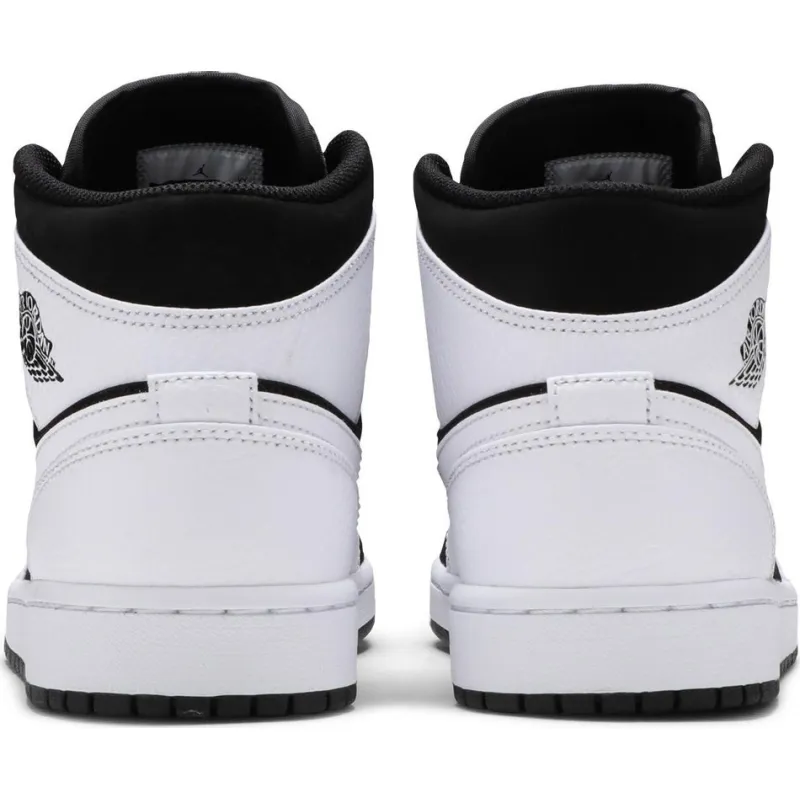 H12 Jordan 1 Mid White Black, 554724-113