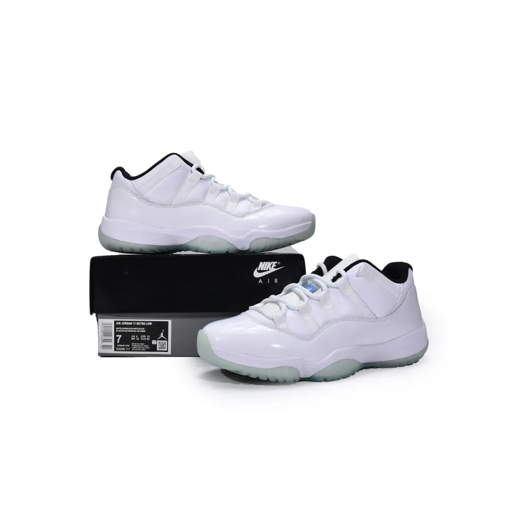 PK Jordan 11 Retro Low Legend Blue (GS), 528896-117