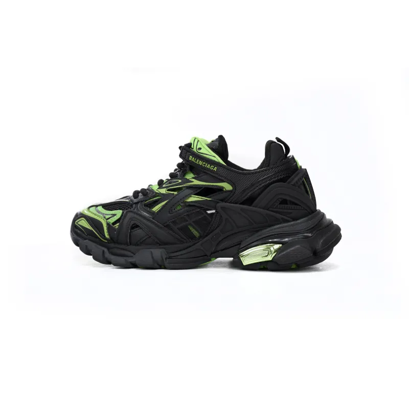 PK Balenciaga Track 2 Sneaker Black Green, 568614 W2GN3 1086