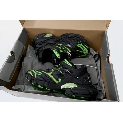 PK Balenciaga Track 2 Sneaker Black Green, 568614 W2GN3 1086 02