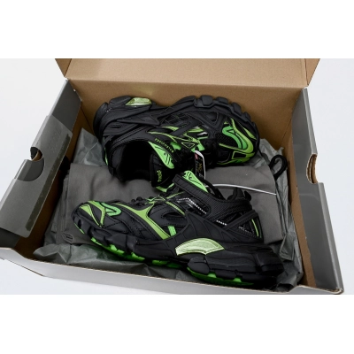 PK Balenciaga Track 2 Sneaker Black Green, 568614 W2GN3 1086 02