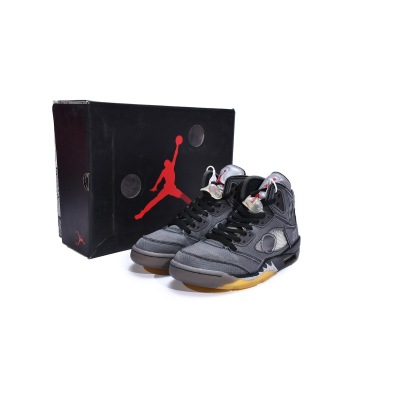 H12 Jordan 5 Retro Off-White Black, CT8480-001 01