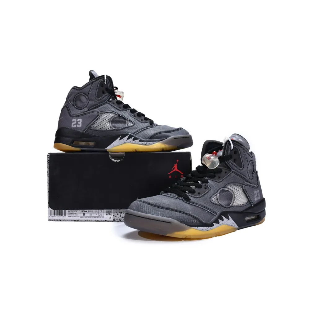 H12 Jordan 5 Retro Off-White Black, CT8480-001