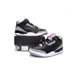 PK Jordan 3 Retro Black Cement (2018), 854262-001