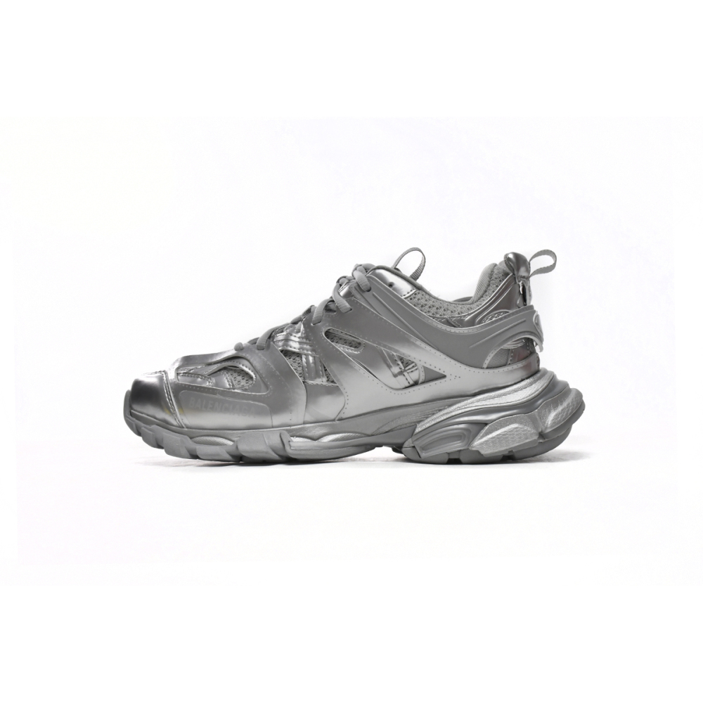 PK Balenciaga Track.2 Open Sneaker Bright Silver, 542436 W2FS3 8100