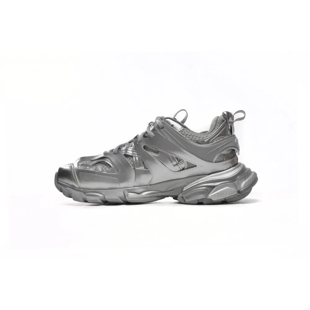 PK Balenciaga Track.2 Open Sneaker Bright Silver, 542436 W2FS3 8100