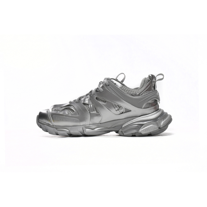 PK Balenciaga Track.2 Open Sneaker Bright Silver, 542436 W2FS3 8100