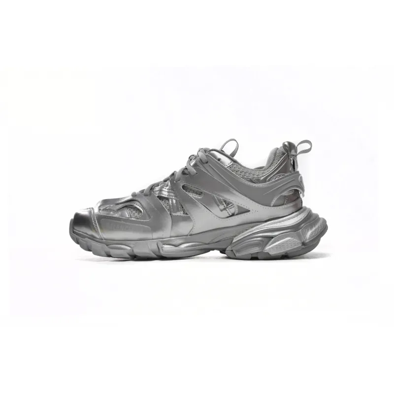 PK Balenciaga Track.2 Open Sneaker Bright Silver, 542436 W2FS3 8100