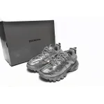 PK Balenciaga Track.2 Open Sneaker Bright Silver, 542436 W2FS3 8100