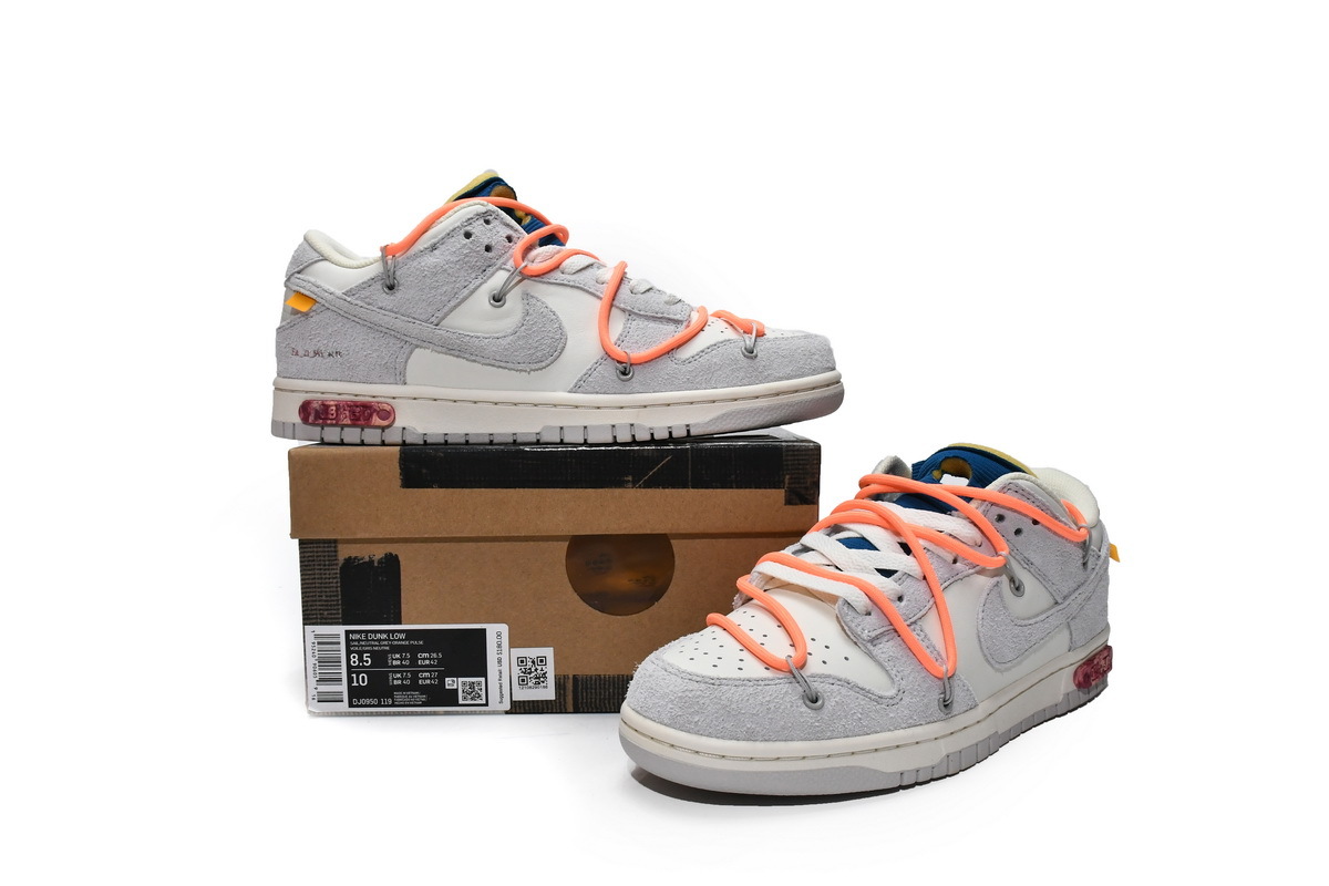 PK Dunk SB Low Off-White Lot 19, DJ0950-119