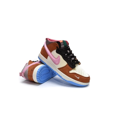 PK Dunk SB Mid Social Status Free Lunch Chocolate Milk, DJ1173-700 02
