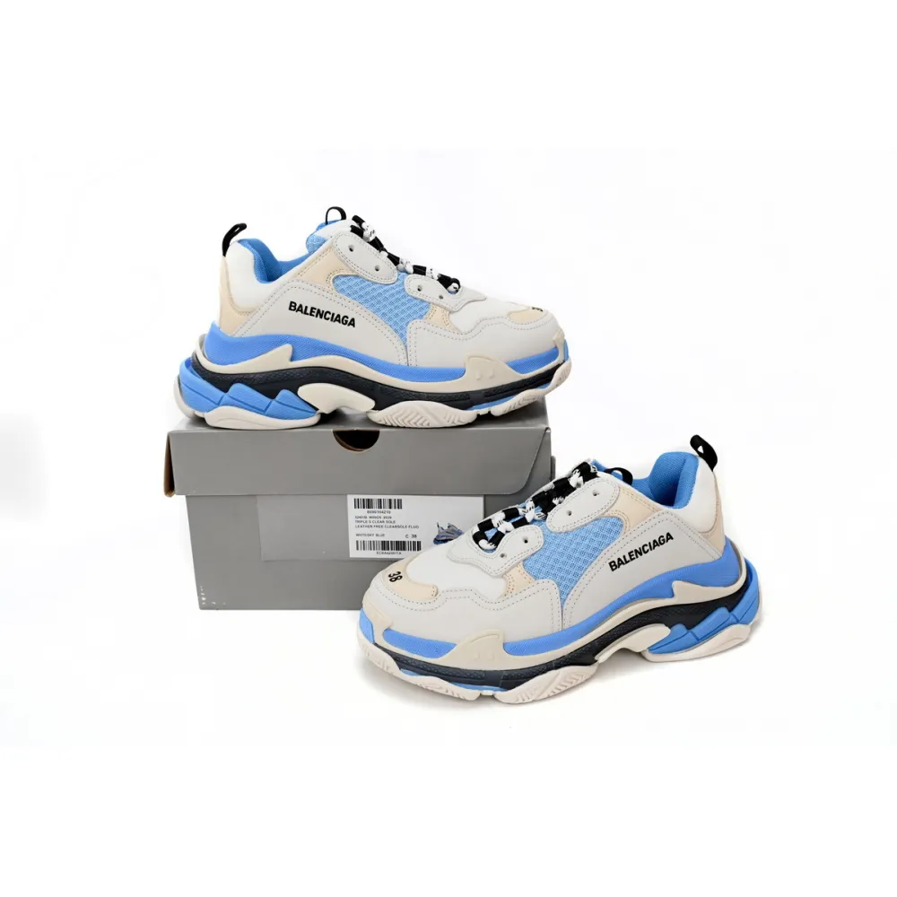 PK Balenciaga White Blue Net, 524039 W09O5 9039