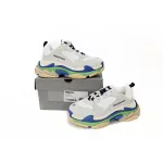 PK Balenciaga Triple White Blue Green, 524039 W09E1 1900