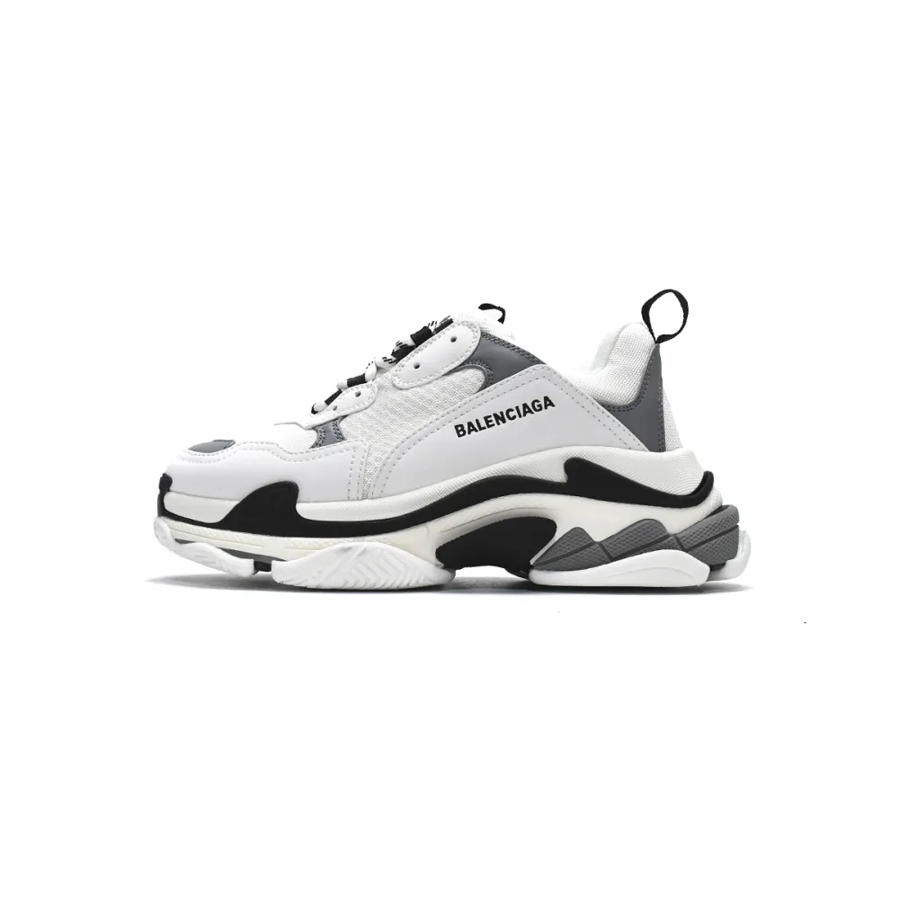 PK Balenciaga Triple S White Grey, 536737 W09O1 9089