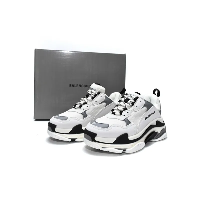 PK Balenciaga Triple S White Grey, 536737 W09O1 9089