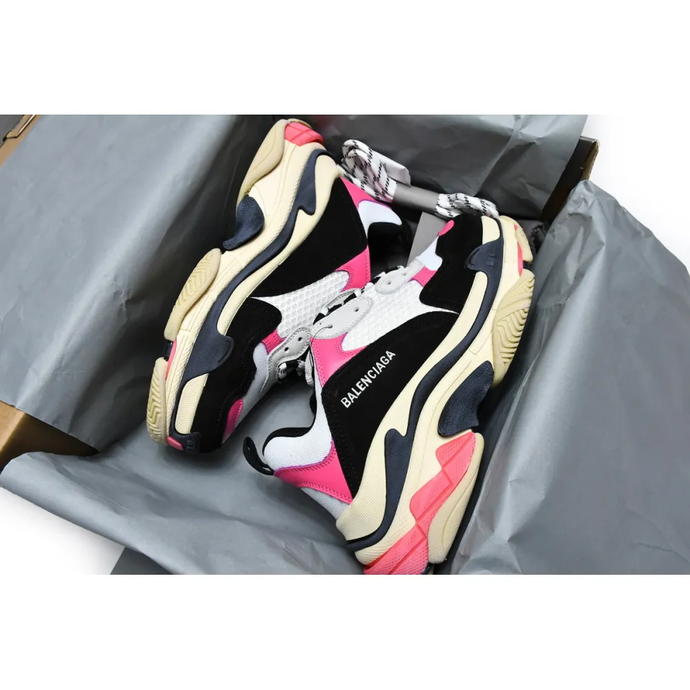 PK Balenciaga Triple S Black Pink, 524039 W09O6 5671