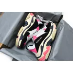 PK Balenciaga Triple S Black Pink, 524039 W09O6 5671