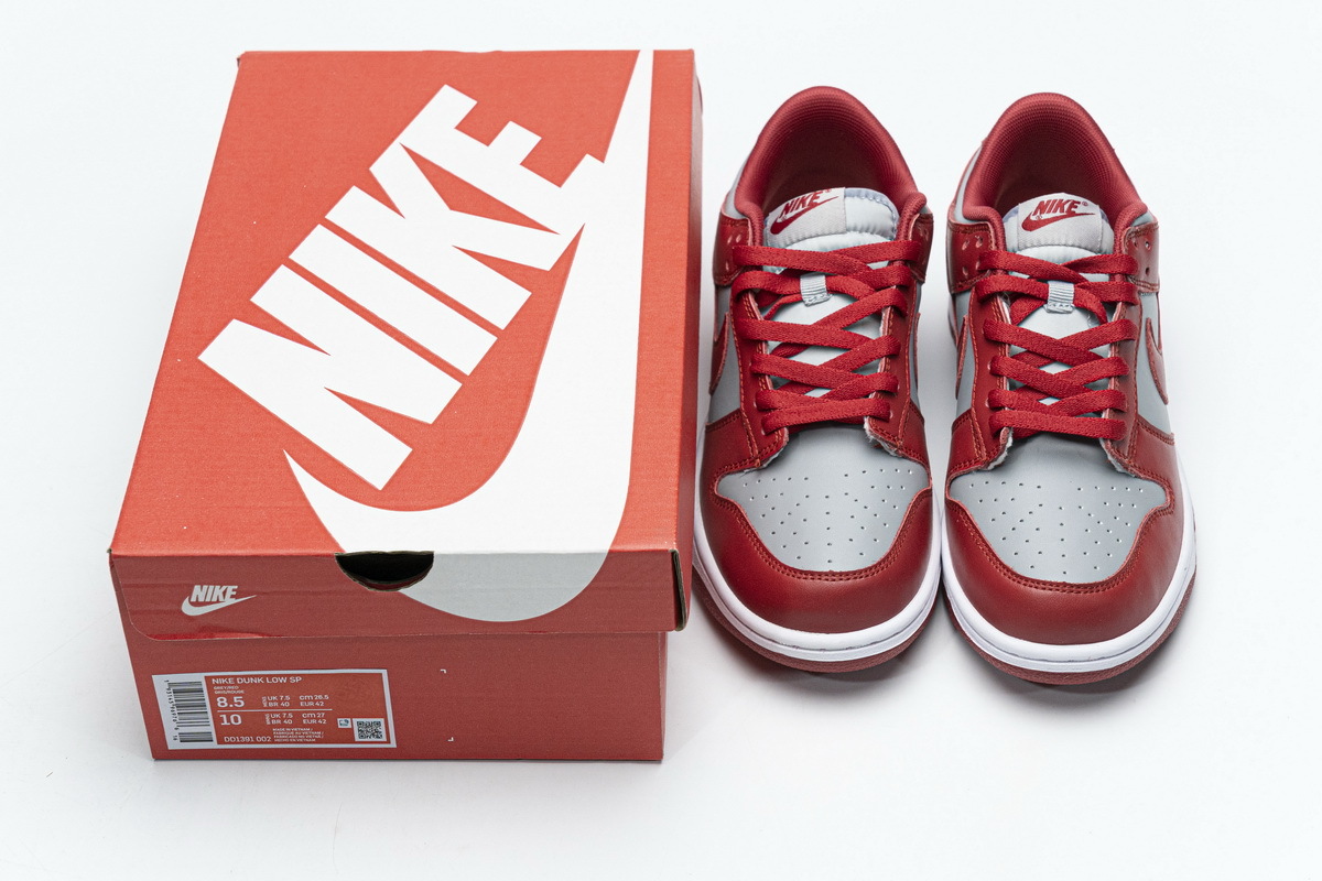 PK Dunk SB Low Retro Medium Grey Varsity Red UNLV (2021), DD1391-002