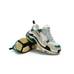 PK Balenciaga Triple S White Green, 536737 W09O1 9090