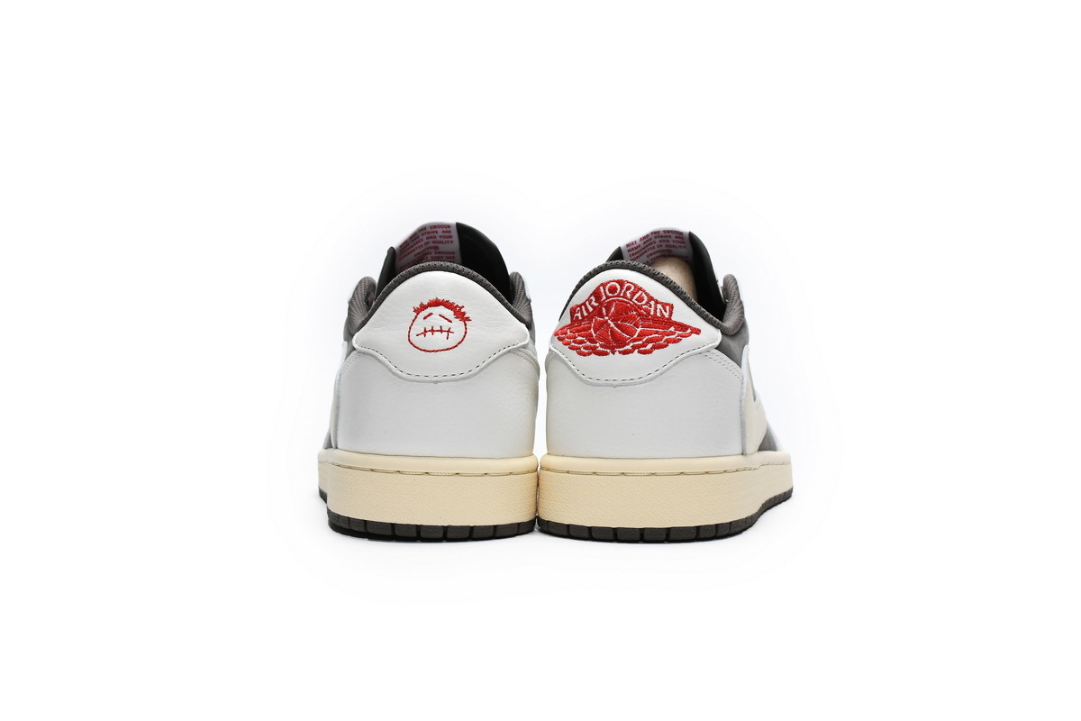H12 Travis Scott x Air Jordan 1 Low White Brown Barb, DM7866-162