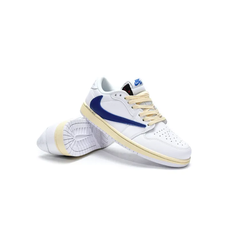 PK Travis Scott x Air Jordan 1 Low White Blue, DH68369-186