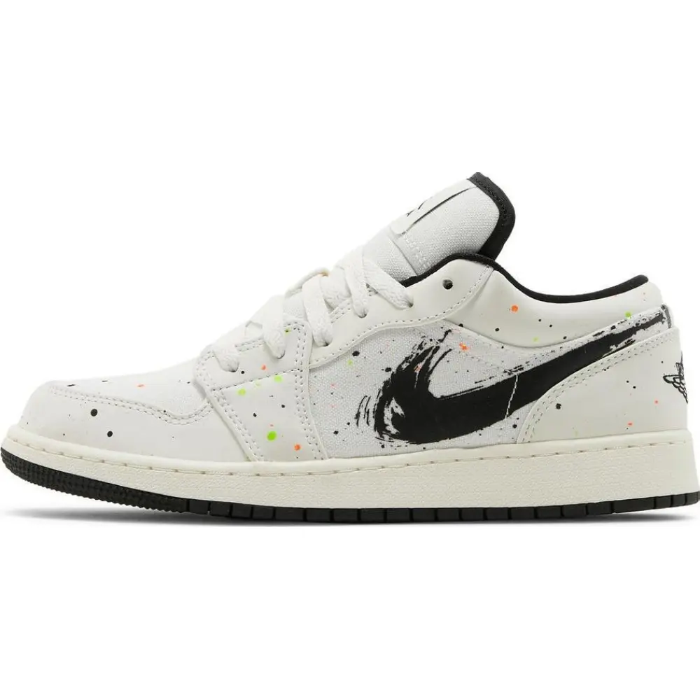 PK Jordan 1 Low SE Paint Splatter (GS), DH3295-100