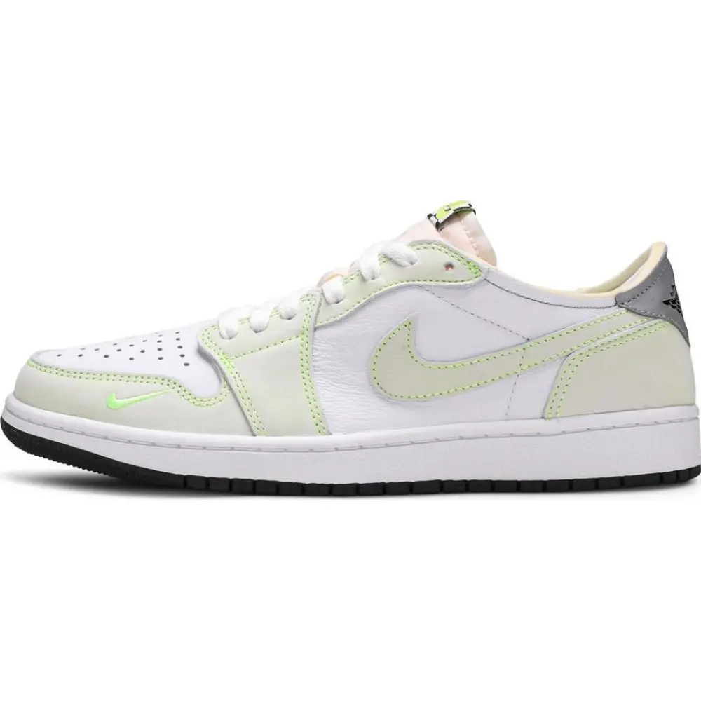 PK Jordan 1 Retro Low White Ghost Green Black, DM7837-103