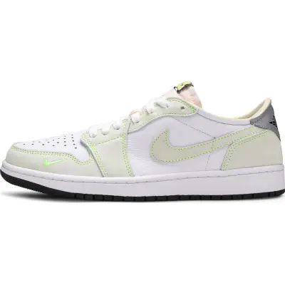 PK Jordan 1 Retro Low White Ghost Green Black, DM7837-103 01