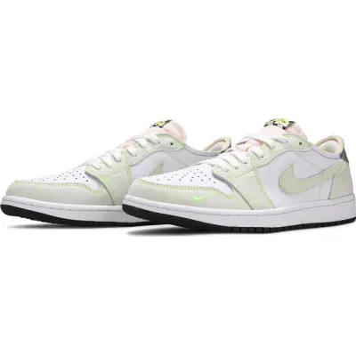 PK Jordan 1 Retro Low White Ghost Green Black, DM7837-103 02