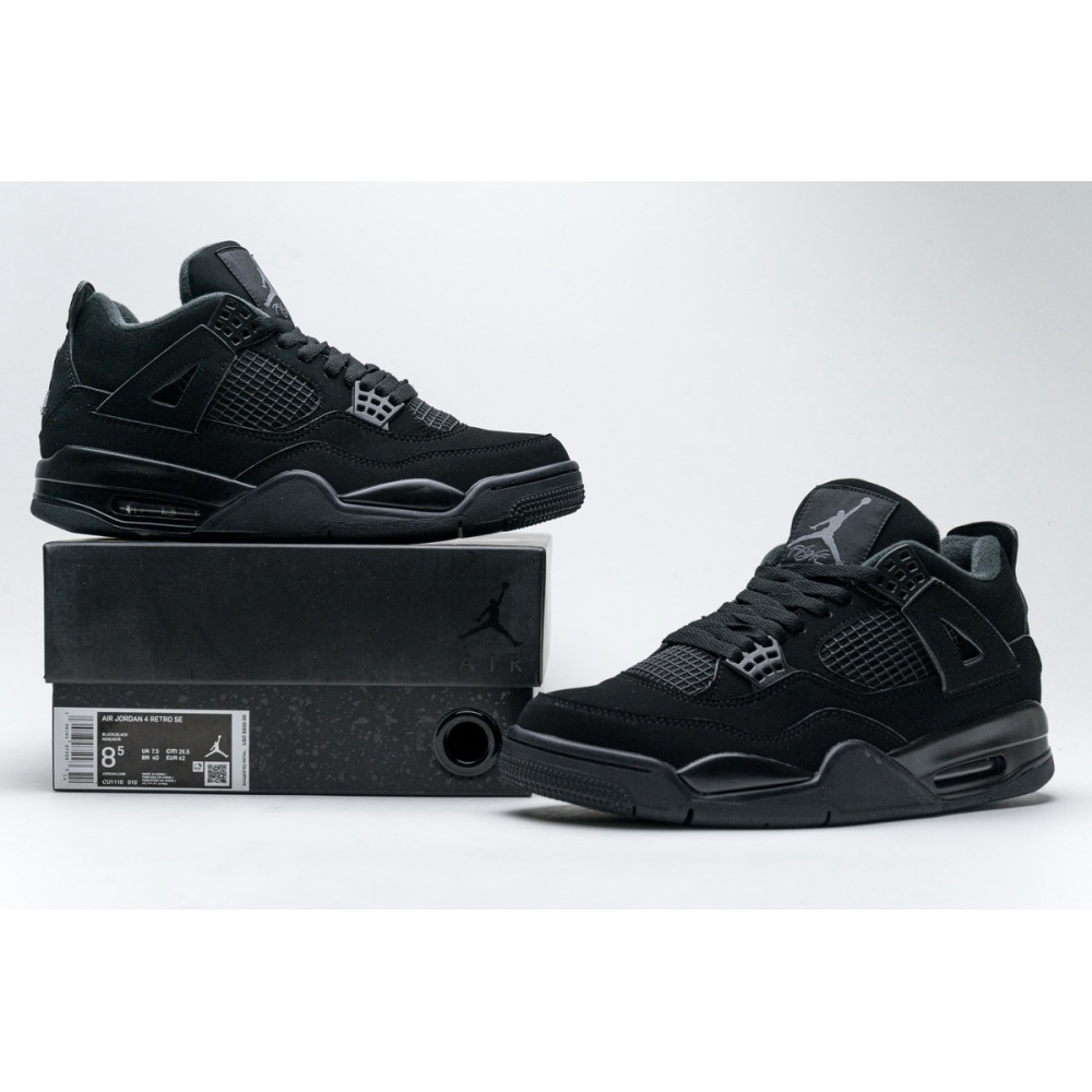 ❗❗Free shipping❗❗H12 Jordan 4 Retro Black Cat (2020), CU1110-010