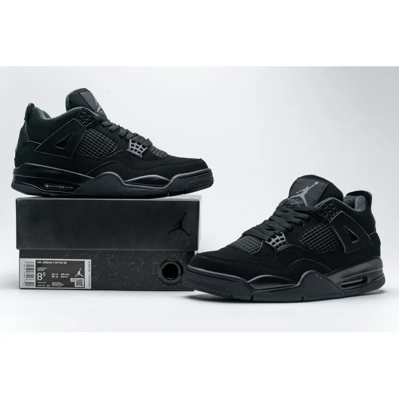 ❗❗Free shipping❗❗H12 Jordan 4 Retro Black Cat (2020), CU1110-010